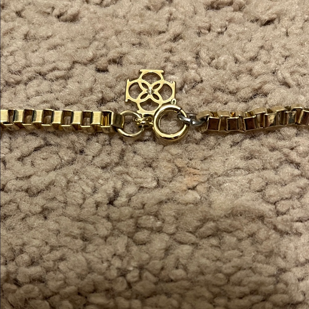Ann Taylor Gold Necklace with Clear Accents - Picture 2 of 4